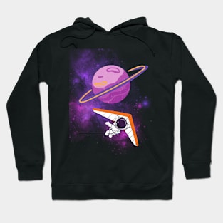 Astronaut Paragliding Through Space Hoodie